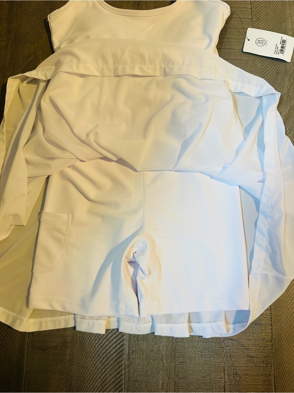 NWT Sage Collective Womens White Pleated Tennis Dress XS - Picture 6 of 8